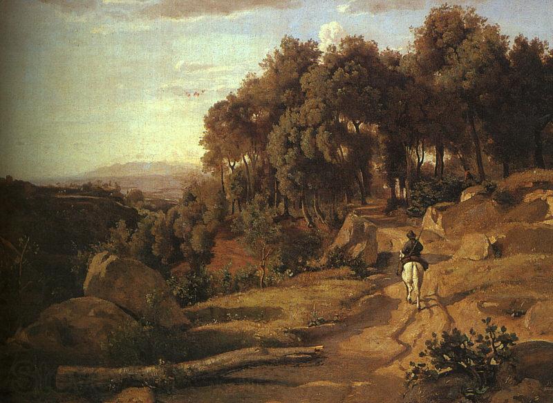  Jean Baptiste Camille  Corot A View near Volterra_1 Germany oil painting art